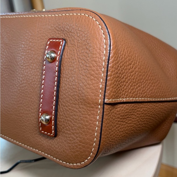 Dooney & Bourke Briana Shoulder Tote Carmel Brown Leather EUC - Picture 15 of 17